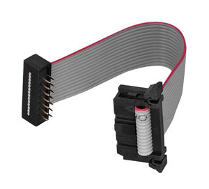 Kabel Pita Datar Abu-abu 16P 2*8P Pitch 2.54mm Ekstensi Konduktor Tembaga Murni untuk Peralatan Elektronik LED - Product Image 2