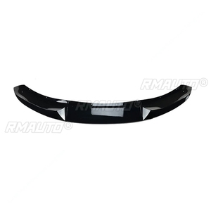 For BMW X5 F15 M Sport 2013-2018 Front Bumper <b>Splitter</b> Lip Spoiler Diffuser Glossy Black Carbon Fiber Look - Product Image 2