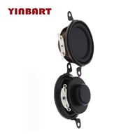 Haut-parleur large bande Yinbart 2 pouces 50 mm 4/8 ohms 5W avec bord en caoutchouc, mini-unité de haut-parleur pour enceinte Bluetooth, audio OEM