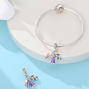 Molino de viento holandés original del diseñador, cuentas chapadas en plata de <span class=keywords><strong>vaca</strong></span>, exquisita Aleación de circón, joyería, venta directa de fábrica desde China - Product Image 3