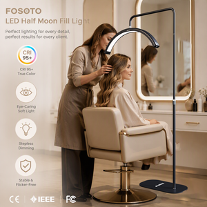 Lámpara LED de Anillo FT Y8II, Media Luna, 3200K 5600K, Alto CRI Ra95, Regulable, para Belleza, Video, Fotografía, Maquillaje, <span class=keywords><strong>Estudio</strong></span> - Product Image 1