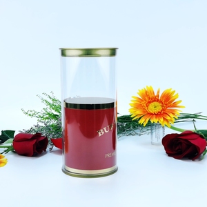 Small PVC/PET clear Plastic Cylinder Packaging Storage Containers Tube - Product Image 4