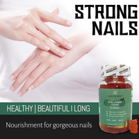 Compléments alimentaires naturels à base de plantes, gommes végétaliennes au biotine et au collagène pour les cheveux, la peau et les ongles