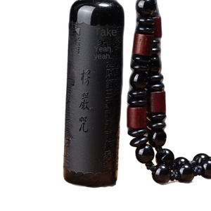 Dây chuyền đeo cổ dễ mang theo phong cách PUNK đen yaoshi Hợp kim kim kim loại Punk prajna paramita - Product Image 5