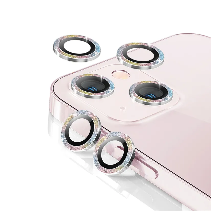 TBKT 3D 9H Metal Aluminium Full Cover Camera Protector Back Lens Camera Protector For iPhone 13 Pro Max Camera Lens Protector