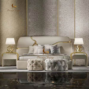 Cama King Size de Estilo <span class=keywords><strong>Italiano</strong></span>, Moderna y Lujosa, con Cabecera - Product Image 2