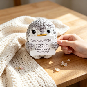 Farbeele Pingüino Alegre Amuleto de la Suerte Llavero Abrazo de Bolsillo Figura Positiva Duradero 5cm*5cm Regalo de Cumpleaños <span class=keywords><strong>para</strong></span> Mujeres y Hombres de Apoyo - Product Image 5