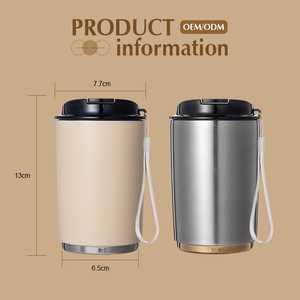 Taza de Café de Acero Inoxidable Everich ODM de 10 oz, Aislada al Vacío, Conserva la Temperatura de la Bebida, Tapa Simple de Apertura Rápida, Antiderrames, Taza de Viaje - Product Image 2