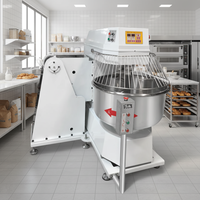 Mélangeur à spirale électrique industriel hydraulique à cuve basculante pour boulangerie commerciale, idéal pour la farine de maïs et les noix