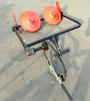Motoculteur refroidi par eau 25hp 28hp 30hp, Tracteur à 2 roues, Mini motoculteur, Charrue à double disque, Mini cultivateur avec charrue à disques