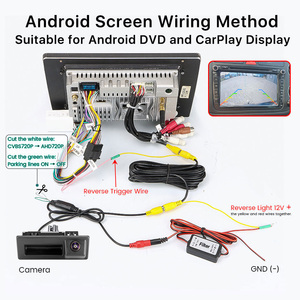 Caméra <span class=keywords><strong>de</strong></span> <span class=keywords><strong>recul</strong></span> HD 720P GreenYi avec filtre RCD330 pour Audi A3 A4 <span class=keywords><strong>VW</strong></span> Tiguan Touran T5 <span class=keywords><strong>T6</strong></span> - Product Image 4