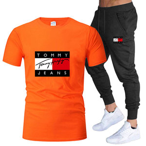 Nuovo Completo da <span class=keywords><strong>Uomo</strong></span> <span class=keywords><strong>Estivo</strong></span> JT all'Ingrosso 2025, T-shirt e Pantaloni <span class=keywords><strong>Casual</strong></span>, Stile Hip Hop, Taglie Forti, Tuta in Maglia - Product Image 3