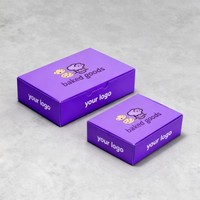 Boîtes à pâtisserie pliables en gros pour beignets, biscuits, brownies, mini-gâteaux, chocolats, emballages alimentaires à emporter