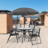 Hochwertiges Set aus Echtem Material: Faltbarer Outdoor-Freizeittisch und Stühle