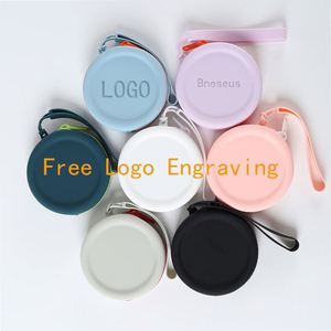 Free Custom Logo Engraving Silicone Coin Purse, Portable Zipper Key <b>Pouch</b> for Earphones Lipsticks, Ready Stock - Product Image 2