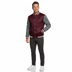 Venta al por mayor de chaquetas universitarias vintage personalizadas, uniformes de béisbol para hombre, proveedor B2B, lana transpirable para invierno - Product Image 1