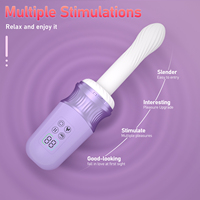 Vibrateur chauffant à poussée pour femme, masseur sexuel, 7 modes, silicone, point A, 10 mm, 150 impacts, 9000 tr/min