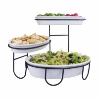 2025 nouveau Design Logo personnalisé fête vaisselle bols blanc en céramique fruits bol de service ovale porcelaine service ensemble