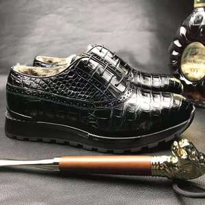 Goodyear, zapatos de marca a la moda para hombre, <span class=keywords><strong>zapatillas</strong></span> informales de piel de cocodrilo para hombre, <span class=keywords><strong>zapatillas</strong></span> de deporte de invierno con piel de cocodrilo, zapatos de moda de lujo para hombre - Product Image 4