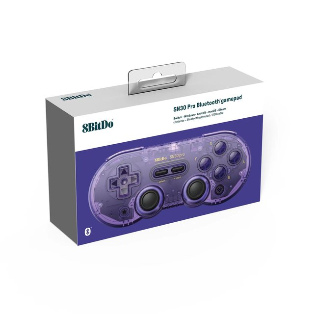 8BitDo SN30 Pro Wireless Game ControllerJoystick for Windows PC Android Nintend Switch Steam Raspberry Pi Gamepad