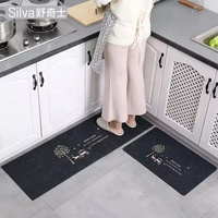 5mm Thickness Easy Clean Polyester TPR Non Slid Floor Carpet Foot Rugs Non-slip Kitchen Mat for Home Use