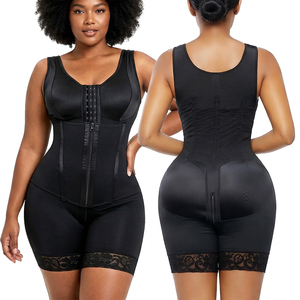 Faja colombiana moldeadora de cintura y abdomen para <span class=keywords><strong>mujer</strong></span>, tipo body, con control de abdomen, posparto, efecto push-up y faja colombiana BBL, marca privada. - Product Image 1