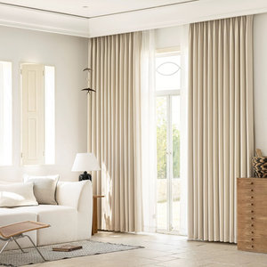 Rideau occultant épais en chenille <span class=keywords><strong>double</strong></span> face 100 % polyester, couleur unie, à œillets, pour maison, hôtel, salon - Product Image 5
