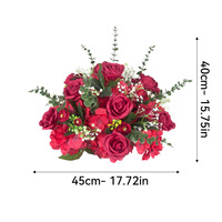 Hochwertiger Blumenständer mit Künstlicher Blumenkugel für Hochzeit, Babyparty und Tischdekoration