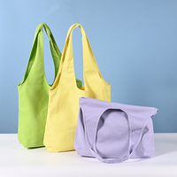 Sac fourre-tout en toile personnalisable de haute qualité, durable, recyclable, avec logo et couleur personnalisés, écologique, réutilisable pour les courses quotidiennes et les voyages