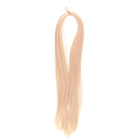 Perruque pour poupée BJD de 80 cm, mèches transplantées, cheveux de poupée, fibre BJD, cheveux longs et lisses, bricolage pour BJD SD, convient à tous les accessoires de poupée
