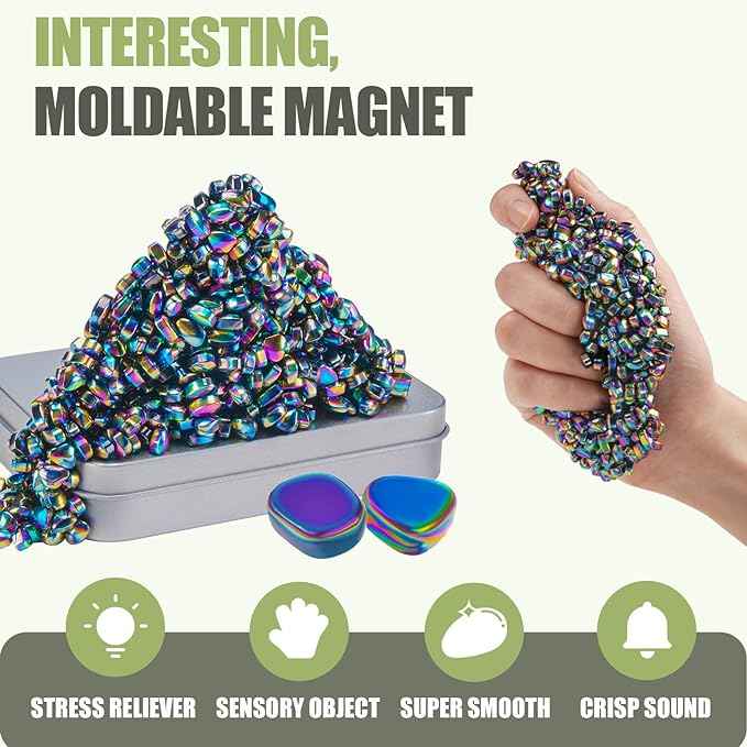Over 500 Ferrite Mini Magnet Stones - Magnetic Balls 33mm