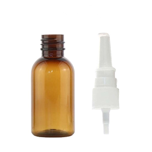 Flacon de vaporisateur <span class=keywords><strong>nasal</strong></span> en verre ambré à pointe pointue <span class=keywords><strong>anti</strong></span>-<span class=keywords><strong>allergie</strong></span> pour rhinite transparente recyclable OEM - Product Image 1