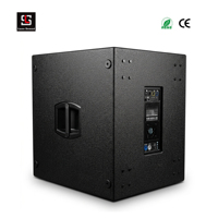 Caisse de subwoofer active Pro 1200W 18 pouces avec DSP FIR allemand, haut-parleur de basses professionnel amplifié pour concerts et événements sur scène