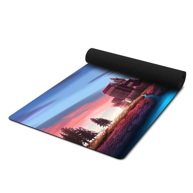Custom Logo Large Extended Natural Rubber Base Desk Mouse Pad Protector Non-slip Office Writing Mat
