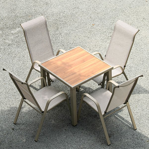 Outdoor Furniture Commercial <strong>Dining</strong> <strong>Table</strong> and Chair <strong>Teak</strong> Garden Furniture Set - Product Image 4
