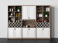 Meubles de salon modernes de luxe en mélamine, étagères à vin - Design modulaire durable, grande capacité de rangement pour la maison, salle à manger