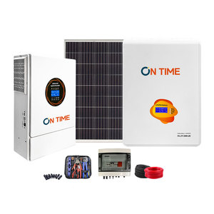 Kit complet de système solaire domestique 10kw 12kw 15kw 20kw Système d'énergie solaire hybride avec batterie 10kwh 20kwh 30kwh 40kwh Batteries au lithium - Product Image 2