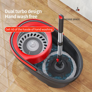 Vadrouille rotative réglable en microfibre pour le nettoyage des sols Ensemble vadrouille et seau magiques rotatifs à 360 degrés - Product Image 1