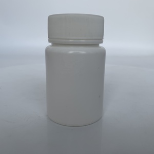 60ml HDPE white plastic pill capsule wide mouth bottle