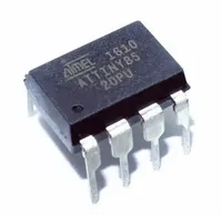 ATTINY85-20PU Nuevo y Original, Microcontrolador de 8 Bits, Chip MCU, Paquete DIP-8, Componentes Electrónicos STMicroelectronics