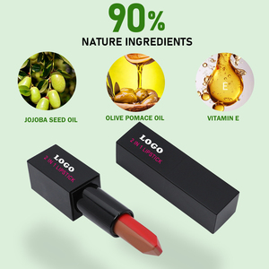 OCHAIN Maquillage Personnalisé <span class=keywords><strong>Rouge</strong></span> à Lèvres Nude Marque Privée <span class=keywords><strong>Rouge</strong></span> à Lèvres pour Dames Mat Double Couleurs <span class=keywords><strong>Rouge</strong></span> à Lèvres Minéral Ensemble avec MSDS - Product Image 3