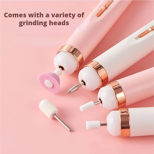 Máquina pulidora de uñas con luz, mini herramientas portátiles para manicura con bolsa para remover gel - Product Image 2