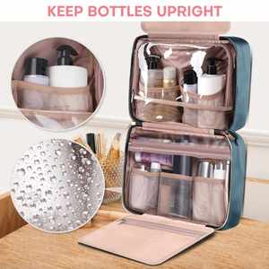 Organisateur de cosmétiques 3 en 1 résistant à l'eau, sac à maquillage portable avec crochet de suspension - Product Image 6