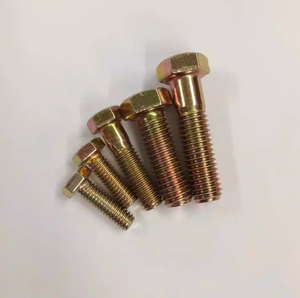 Vis à tête hexagonale LeGood, acier au carbone zingué, classe 8, filetage 3/8-16, longueur 5 pouces - Product Image 1