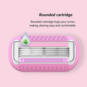 Maquinillas De Afeitar 오픈 백 4 블레이드 고품질 민감한 면도기 면도 얼굴 면도 면도기 여성용 - Product Image 4