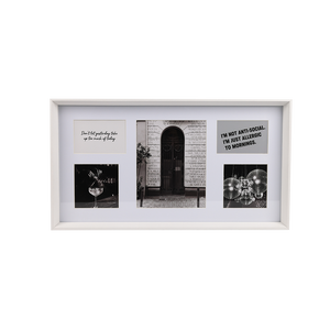 62x33cm Moderner Schwarzer 5-Fach Mehrfach-Fotorahmen <span class=keywords><strong>Collage</strong></span>-Wandrahmen für Wohnzimmer Schlafzimmer Dekoration - Product Image 2
