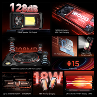 Teléfono Robusto OUKITEL WP56 5G 16000mAh 12GB + 512GB/2TB Desbloqueado, Luz de Campamento Pantalla de 6.8" FHD+ 120Hz 108MP+32MP Altavoz Potente Impermeable