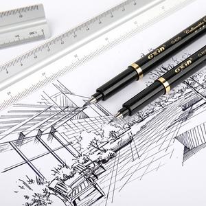 Gxin G-625-4 personalizzato Logo calligrafia marcatore all'ingrosso di punta diverse dimensioni fadeproof calligrafia penna set per lettering e disegno - Product Image 5