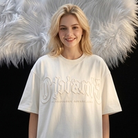 En stock |   T-shirt en coton lourd 300 g/m², coupe ample |   Épaules tombantes |   Impression d'écran avec logo personnalisé |   OEM ODM |   Quantité minimum de commande : 10 pièces