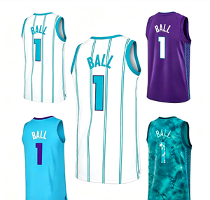 # Maillot de basket-ball sublimé <span class=keywords><strong>LaMelo</strong></span> Ball unisexe 100% polyester à séchage rapide, veste de sport - Product Image 1